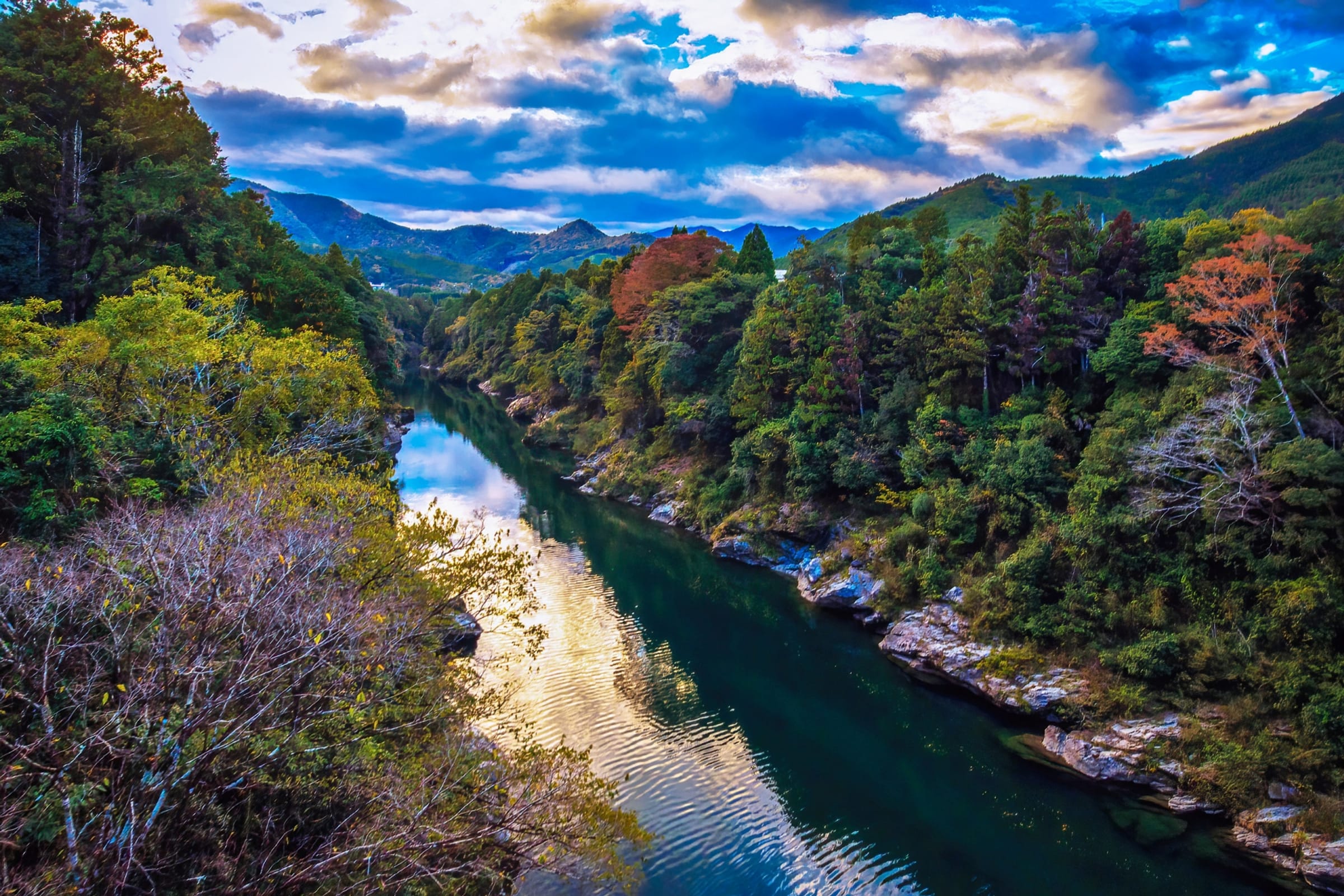三重県大台町を流れる宮川